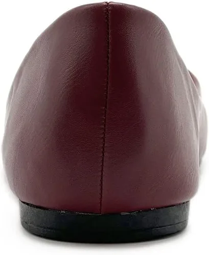 Vista 4 de Ollio Zapatos de mujer, básicos de ballet, ligeros, cómodos, tacón bajo, plano