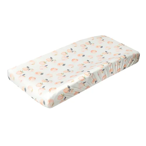Vista 29 de Copper Pearl Funda de punto prémium para cambiador: suave, elegante y universal para todos los cambiadores de pañales estándar, fundas de cambiador