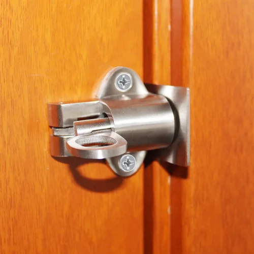 Vista 6 de Pestillo de puerta de cierre automático de acero inoxidable, pestillo de puerta, cerradura de puerta de resorte, cerradura de pestillo, perno