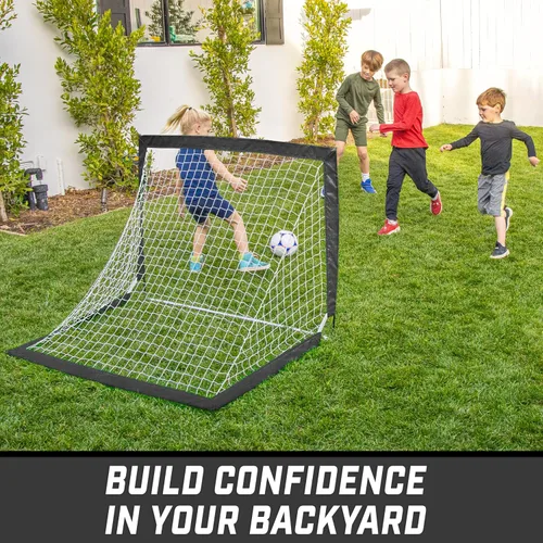 Vista 5 de GoSports - Arcos de fútbol portátiles para niños, 13 opciones de color, elige 4 x 3 pies o 6 x 4 pies, redes desplegables de tono