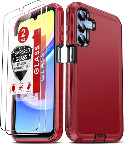 Vista 36 de LeYi Funda compatible con Samsumg Galaxy A05 4G: Galaxy A05 4G con resistente a los golpes, 3 en 1 de cuerpo completo, protección resistente