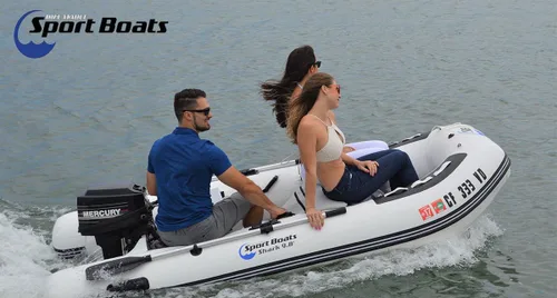 Vista 7 de Manta Ray 8.8' - Modelo SB-270 - Bote de aluminio soldado con calor premium con bolsa de asiento Suelo duro de aluminio rígido Bote inflable