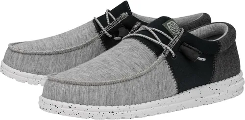 Vista 4 de Hey Dude Wally Tri Mocasines elastizados para hombre, cómodos y ligeros, sin cordones