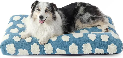 Vista 18 de LE SURE - Bonita almohada estética para mascotas, tamaño mediano, diseño jacquard grueso para mascotas, 30 x 20 pulgadas