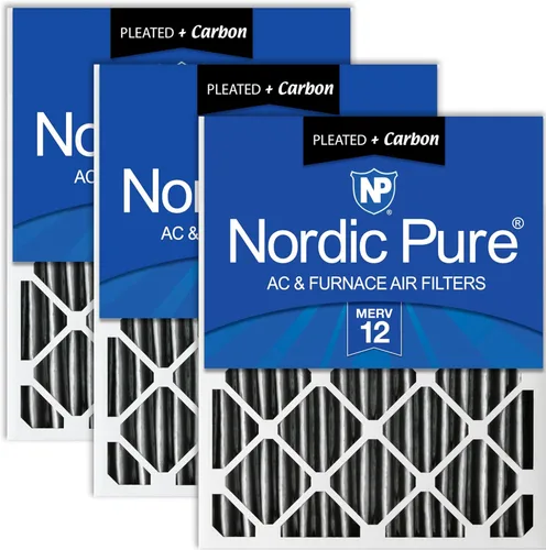 Vista 30 de Nordic Pure Filtros de aire MERV 7 plisados de 14 x 25 x 2 (13 1/2 x 24 1/2 x 1 3/4), paquete de 3 filtros de aire plisados MERV 7