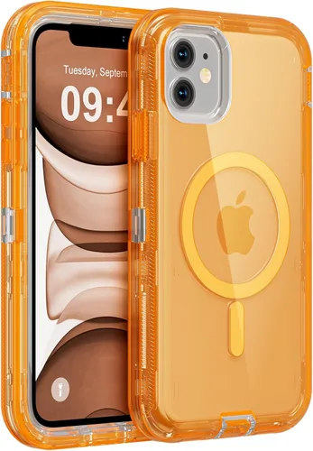 Vista 38 de Follaroma Funda para iPhone 11, Compatible con MagSafe, Fundas de Teléfono de Protección Resistente a Prueba de Golpes de Servicio Pesado