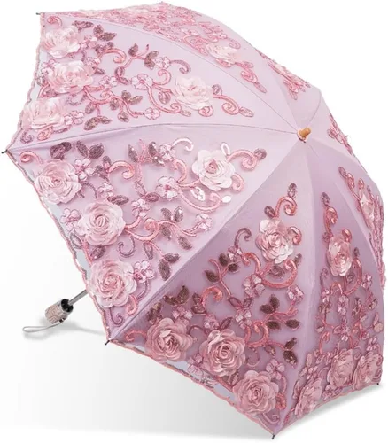 Vista 95 de Honeystore - Parasoles de encaje de flores para fiesta de boda, paraguas nupcial de encaje