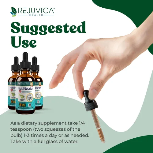Vista 4 de Rejuvica Health NatalNourish - Suplemento avanzado de apoyo a la lactancia - Entrega de líquidos para una mejor absorción - Alholva, cardo bendito