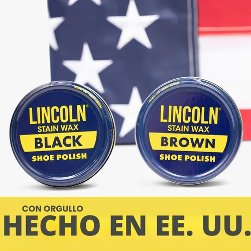 Vista 4 de Lincoln Cera para pulir zapatos - 2-1/8 oz Fabricado en Estados Unidos desde 1925