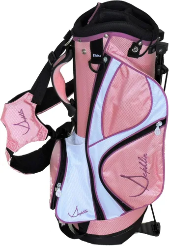 Vista 5 de Lady E - Juego de palos de golf rosas para niñas de 4 a 7 años (rosa-negro, edad de 4 a 7 años)