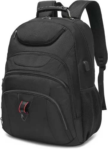 Vista 30 de Mochila para laptop Boavan para hombres (Negro, 15.6), Rosa(Amour Pink), Elegante
