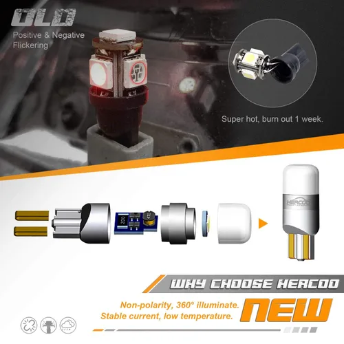Vista 3 de HERCOO Luz LED para matrícula, lente de lámpara, enchufe, arnés de cableado, carcasa negra, compatible con 1999-2015 F150 F250 F350 F450 F550 Super
