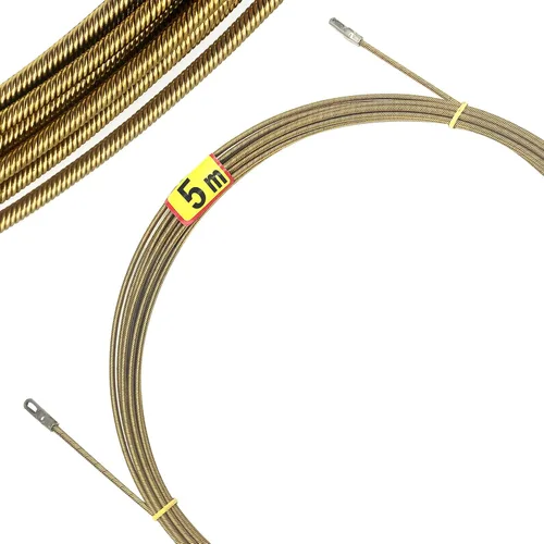 Vista 4 de Enhebrador de alambre de resorte eléctrico de 16 pies, cinta de pescado, herramienta extractor de cable de sujeción de cable, herramienta mejorada