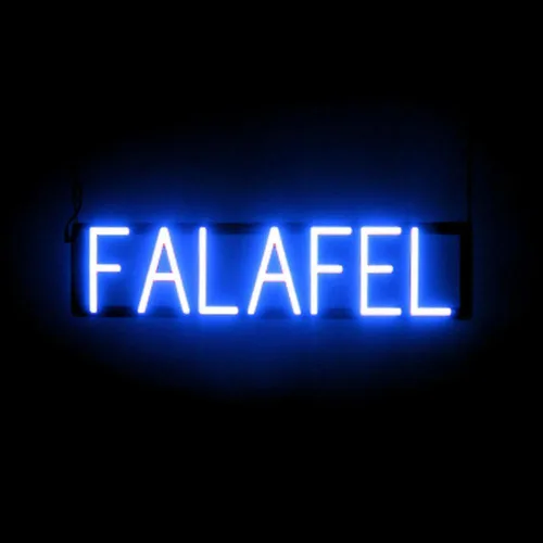 Vista 12 de SpellBrite Señal de PHO para restaurantes Señalización LED azul para restaurantes con LED de neón para empresas 13.2 x 6.3 pulgadas