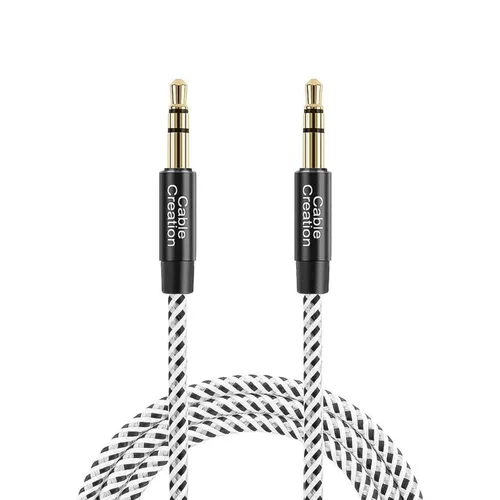 Vista 16 de CableCreation Cable Auxiliar para Auto (1-4 pies), Cable de Audio de 3,5 mm Enrollado de Macho a Macho, Cable Auxiliar Estéreo de 1/8 Pulgadas