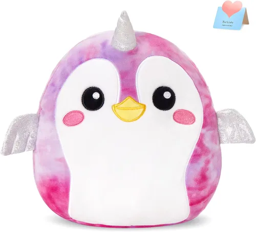 Vista 8 de Peluche de vaquero de vaca original, almohada suave para niños y niñas, 13 pulgadas