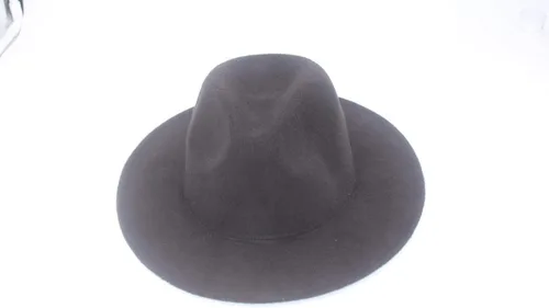 Vista 2 de TUPWEL Sombrero plano de Panamá Fedora de ala ancha elegante negro de las mujeres
