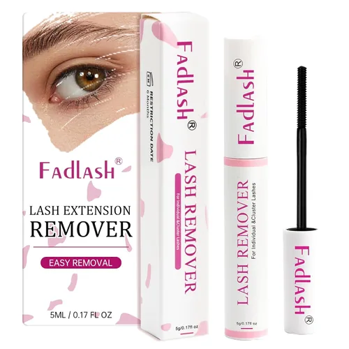 Vista 7 de FADLASH Removedor de pestañas para pestañas en racimo, removedor de pegamento para extensiones de pestañas, eliminación rápida de extensiones