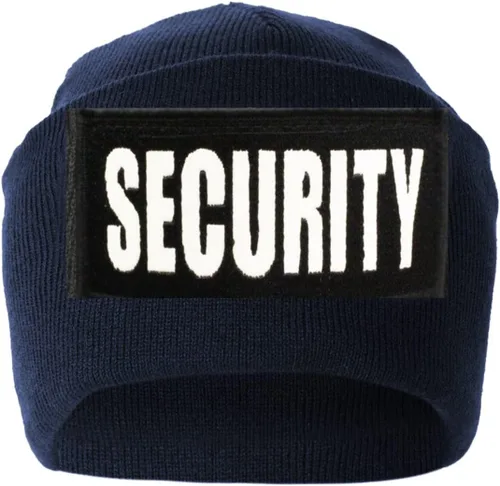 Vista 6 de First Class Emblema de seguridad bordado y reflectante de seguridad y gorros lisos Negro