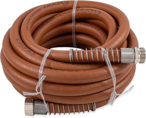 Vista 3 de Camco EvoFlex - Manguera de agua de 25 pies – Manguera de agua potable para autocaravana no contiene plomo, sin BPA ni ftalatos, diseño flexible