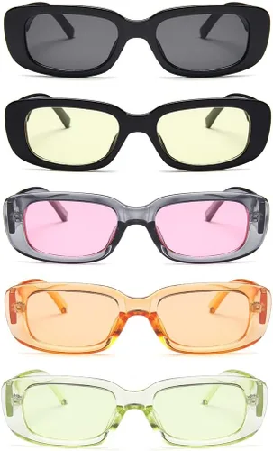 Vista 2 de Gafas de sol para mujer, estilo vintage, marco grande, UV400, lentes de sol