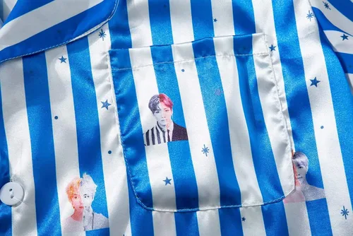 Vista 5 de JUNG KOOK Kpop Pijamas Jimin Suga V LOVE YOURSELF Camisón Conjunto de vestido de noche