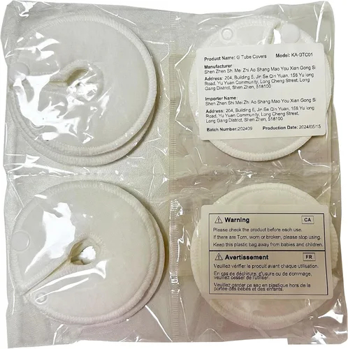 Vista 6 de Cubiertas de botón para tubo G, accesorios de diálisis peritoneal, almohadillas de tubo de alimentación, almohadillas de algodón para lactancia