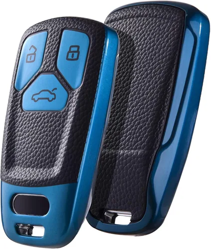 Vista 12 de ELOHEI Funda para Llavero de Audi, Cubierta de TPU Suave Premium con Protección Completa de 360 Grados, Accesorios de Estuche para Llave Compatible