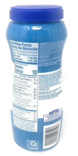 Vista 2 de Crema de café en polvo con sabor a vainilla francesa sin azúcar 10oz - 1 botella
