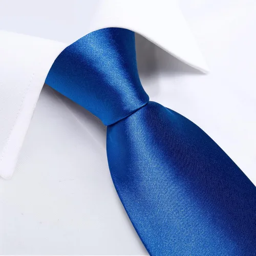 Vista 3 de DiBanGu Conjunto de gemelos de corbata de seda y bolsillo cuadrado para hombre, corbata formal