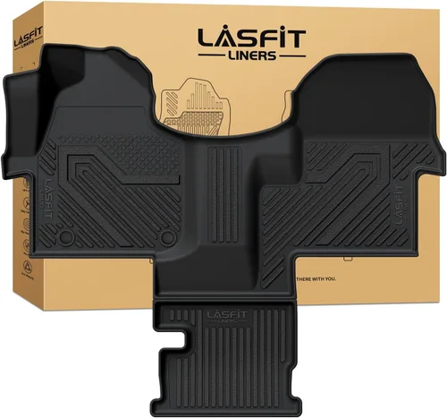 Vista 63 de LASFIT - Tapetes de suelo y maletero de auto, ajuste personalizado, de TPE, para todo tipo de clima, impermeable, juego completo, negros