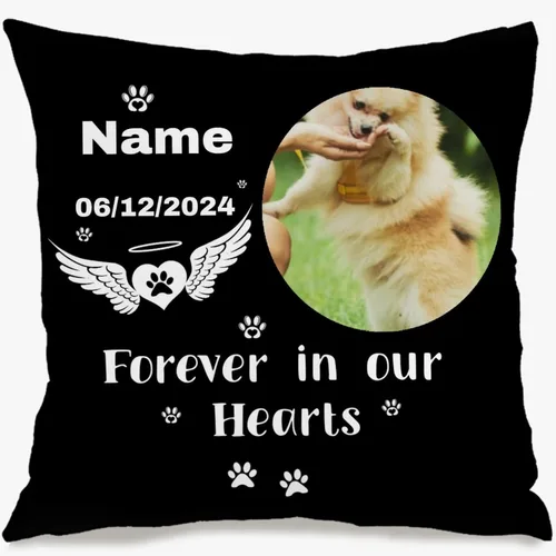 Vista 6 de Custom Single Image Pillow Case with Personalized Text Designed for Home Decoration and offering Gift Charm for Family Celebrations or Holidays