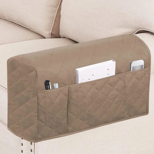 Vista 13 de Turquoize Fundas impermeables para reposabrazos de sillas y sofás, 2 unidades, protectores de brazo para sofá con bolsillo lateral, protector