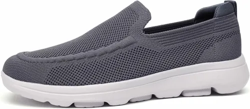 Vista 6 de konhill Mocasines sin cordones para hombre, tenis casuales de malla