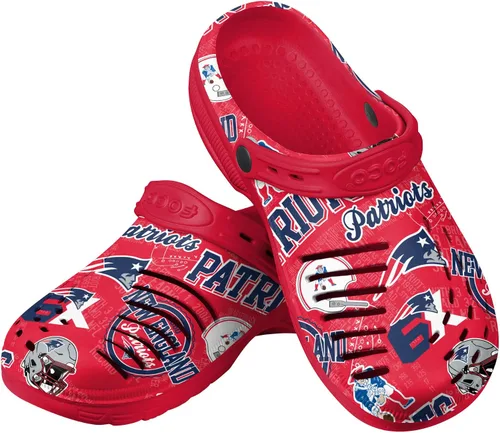 Vista 24 de FOCO Arizona Cardinals NFL Mens Historic Print Clog with Strap