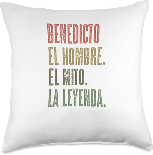 Vista 4 de Para Alguien Llamado BENEDICTO BENEDICTO Hombre El Mito La Leyenda Nombre-Throw Pillow, 16x16, Multicolor