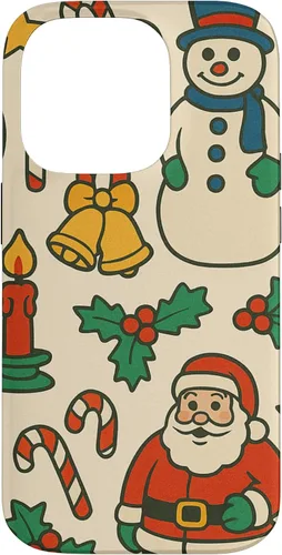Vista 17 de Patrón retro de los años 90, decoración nostálgica de vacaciones para iPhone 16