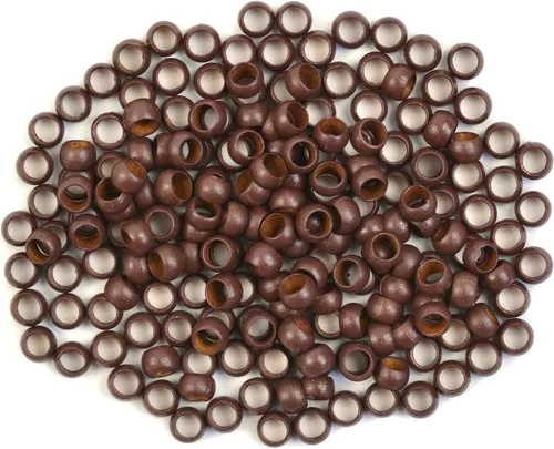 Vista 22 de Extensiones de cabello con microeslabones de 0.118 pulgadas, cuentas de micro anillos de cobre, nano cuentas para extensiones de cabello
