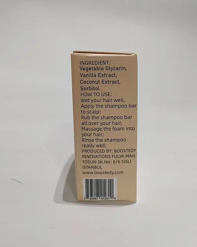 Vista 5 de Barra de champú de coco y vainilla, cuidado natural del cabello, suavidad sedosa y nutrición, fortalece el cabello y da volumen, sin parabenos