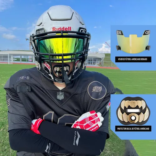 Vista 4 de LeCool Protector bucal de fútbol con correa conectada, 3D Beast Chrome, protector bucal para adultos y jóvenes, pieza para deportes para máximo