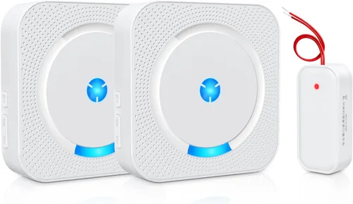 Vista 8 de Extensor de timbre inalámbrico con receptor para timbre con cable existente, convertir timbre con cable en timbre de puerta inalámbrico, rango