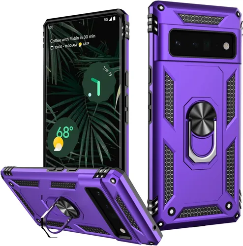 Vista 64 de LUMARKE para Google Pixel 3A XL - Funda con protector de pantalla, funda protectora grado militar probada contra caídas de 16 pies con soporte