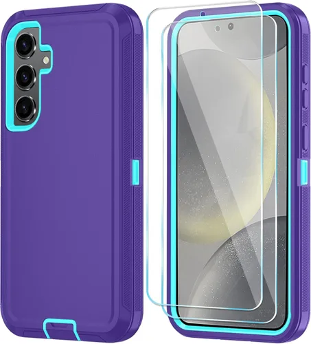 Vista 17 de ONOLA Funda para Samsung Galaxy S24+ / Funda S24 Plus con protector de pantalla HD [No es compatible con S24 / S24 Ultra], Funda de teléfono Vino