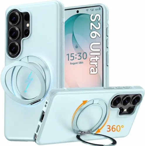 Vista 66 de Oterkin Funda para Google Pixel 10a con soporte magnético de giro de 360° [compatible con MagSafe] [antideslizante] [15 pies] a prueba de golpes