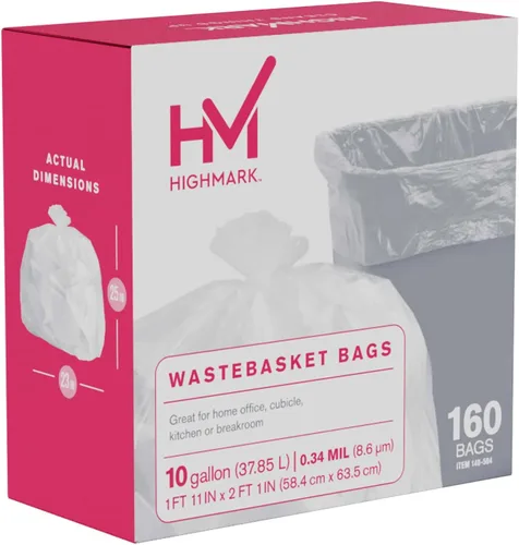 Vista 5 de Highmark Bolsas de basura, 10 galones, caja de 160, DP00504