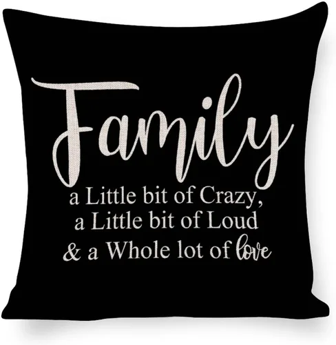 Vista 5 de Happily Ever After Starts Here - Fundas de almohada de 16 x 16 pulgadas, funda de cojín de lino y algodón para sofá, sala de estar, decoración