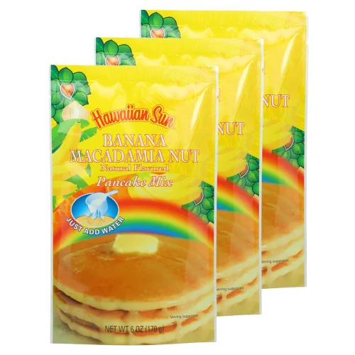 Vista 13 de Mezcla para panqueques de plátano y nuez de macadamia, 6 onzas de Hawaiian Sun