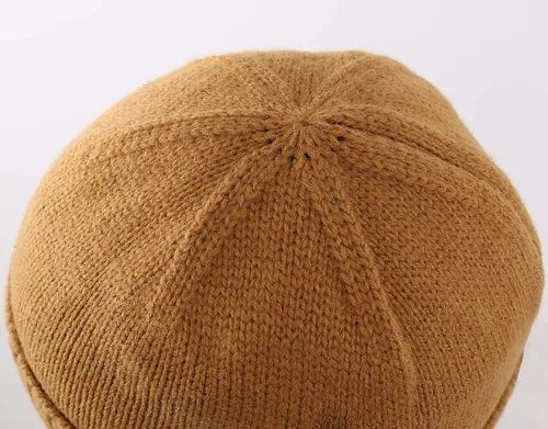 Vista 4 de Home Prefer Gorro de invierno para hombre, gorro de punto con orejeras, gorro con orejas