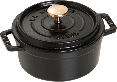 Vista 8 de Staub La Cocotte Redonda 40509-804 Mini Pico Cocotte Redonda Verde Basil 40509-804 Olla Esmaltada Pequeña de Dos Manijas