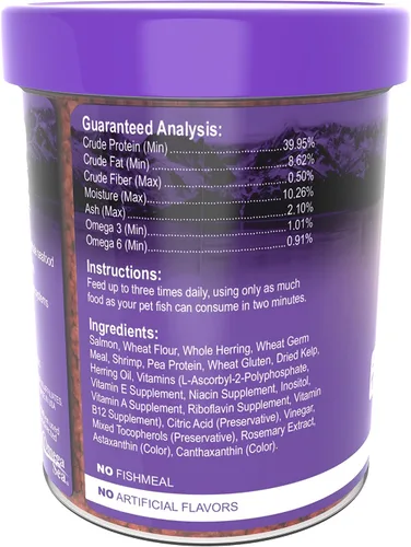 Vista 4 de Omega One Pellets flotantes estupendos del cíclido del color, gránulos pequeños de 9.8 ft m, envase de 3,5 oz